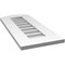 Ekena Millwork Arch Top Surface Mount PVC Gable Vent: Functional, w/ 3-1/2"W x 1"P Standard Frame, 12"W x 28"H GVPAR12X2801SF - alternate 4